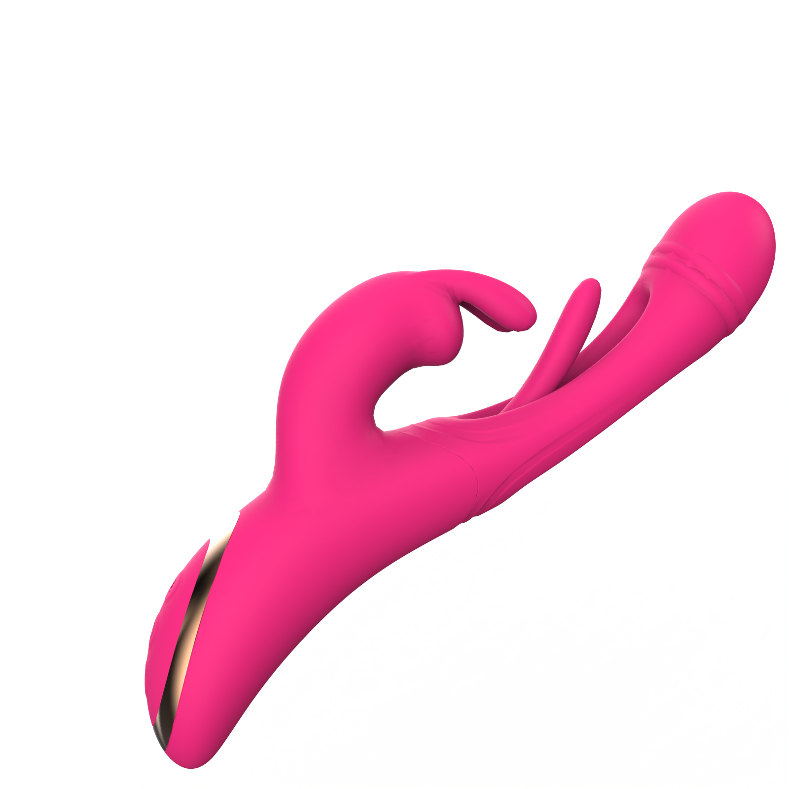 Pink silicone vibrator.  