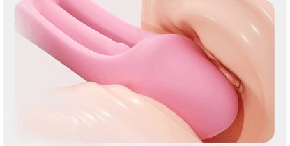 GIF of a dual function vibrator with A-Spot Pulsation & G-Spot Flapping in action.