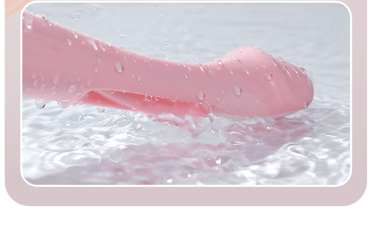 GIF of a dual function vibrator being used in water. 