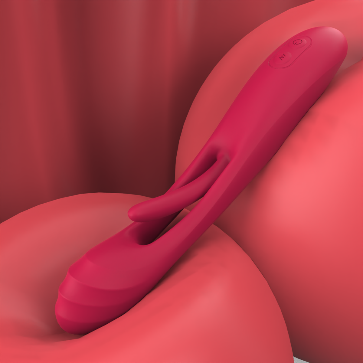 A red dual-function Vibrator