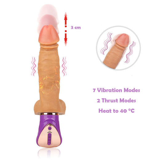 Sexual product with vibration and thrust modes on a white background.