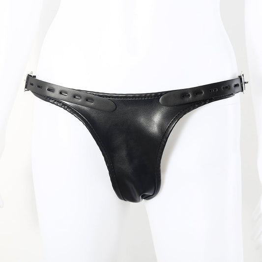 Double Penetration Strap - On Harness - Adjustable Faux Leather with 2 Dildos - Peach Secrets