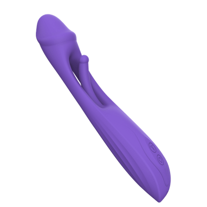 Flutter Secret - Dual Function Vibrator with A - Spot Pulsation & G - Spot Flapping - Peach Secrets