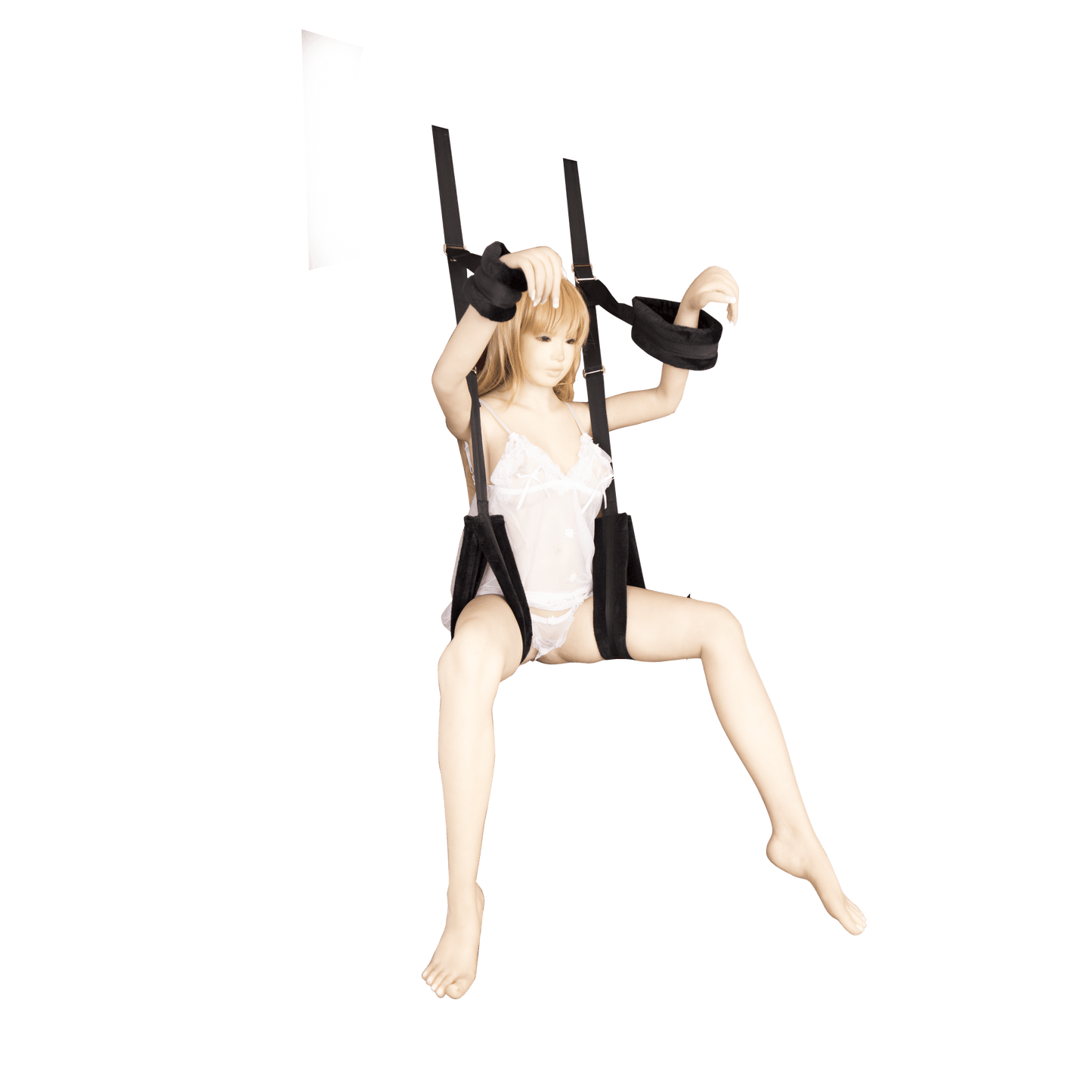 Heavenly Hang - Adjustable Door Sex Swing with Padded Straps - Peach Secrets