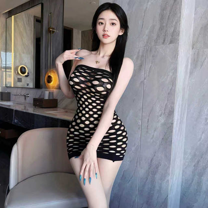 Hot Bold Cutout Clubwear Mini Dress Bodycon - Peach Secrets