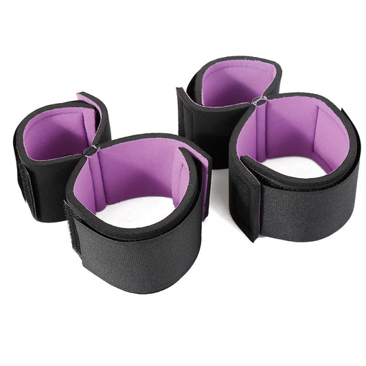 Leg - Up Positioning Cuffs - Soft Adjustable Bondage Restraint - Peach Secrets