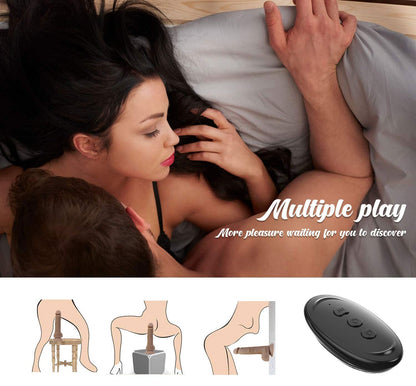 Real Deal - Strap - On Dildo with Vibration & Rotation - Peach Secrets