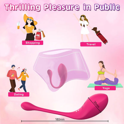 Secret Muse - Wearable Remote - Controlled Egg Vibrator with 12 Modes - Peach Secrets
