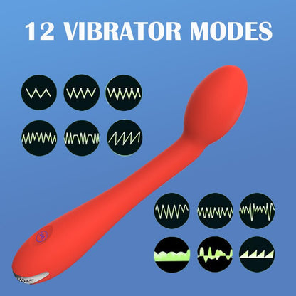 The G Curve - G - Spot Vibrator with 12 Modes - Peach Secrets