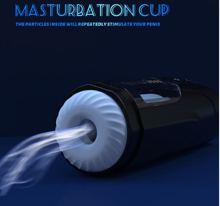 The RealMan IQ: Hands - Free Rotating & Thrusting Male Masturbator - Peach Secrets