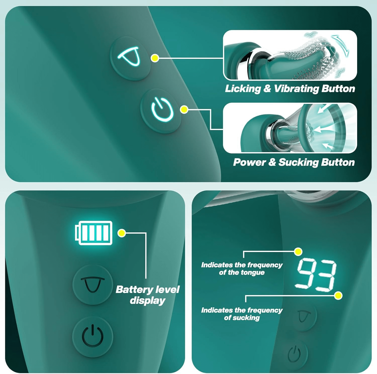 The Savor: 2 - in - 1 Suction & Licking Oral Simulator - Peach Secrets