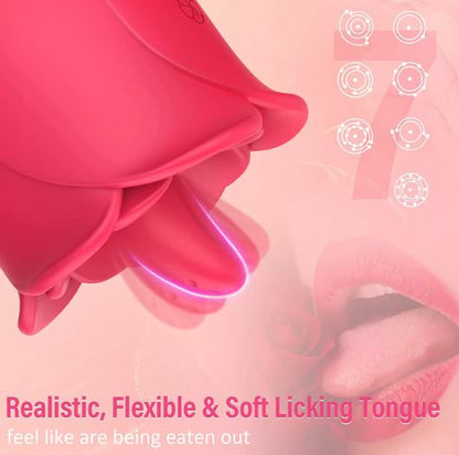 The Velvet Rose: Dual - Action Wagging & Thrusting Wand - Peach Secrets