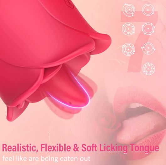 The Velvet Rose: Dual - Action Wagging & Thrusting Wand - Peach Secrets