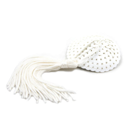 Twirl Nipple Pasties - Sequin Tassels in Red or White - Peach Secrets