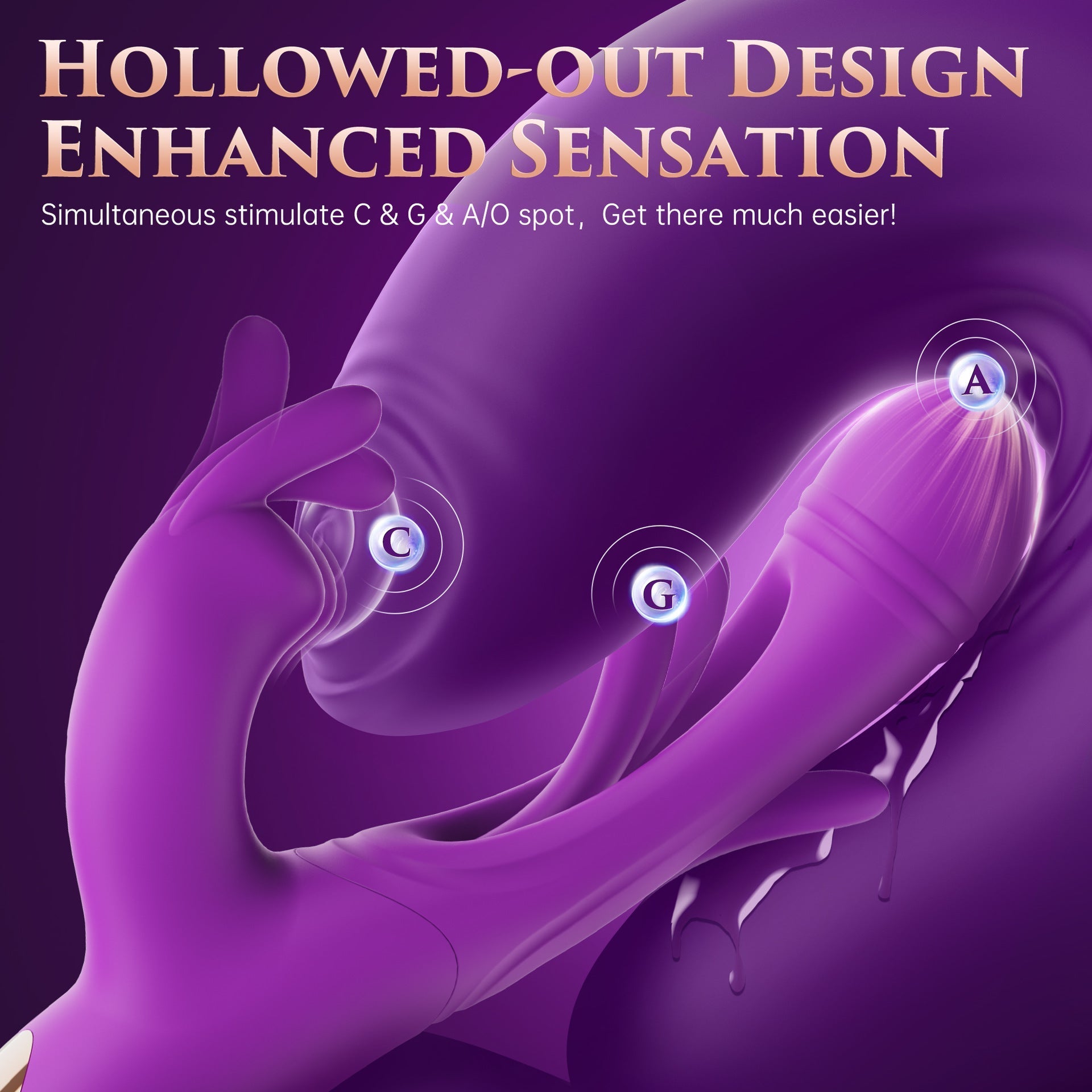 Velvet Bliss - 3 - in - 1 Flapping & Tapping Vibrator with 36 Modes of Bliss - Peach Secrets
