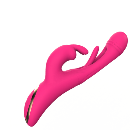 Velvet Bliss - 3 - in - 1 Flapping & Tapping Vibrator with 36 Modes of Bliss - Peach Secrets